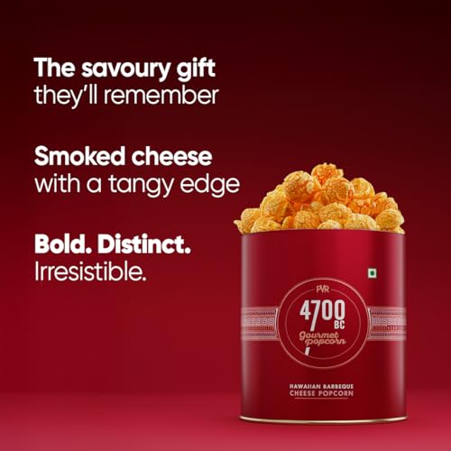 Image of 4700BC Gourmet Popcorn, Hawaiian BBQ Cheese, Tin, 50g