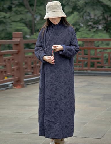 LUZU JUNU Women's Warm Winter Jacket Cotton Quilted Coat Plus Size Long Parka2