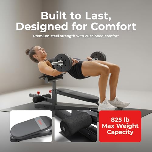 Image of Sunny Health & Fitness Multifuntion Hip Thrust Machine & Glute Trainer