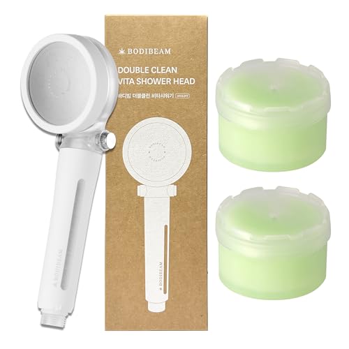 Cabezal de ducha portátil filtrado con 2 filtros vitamina C miniatura 1