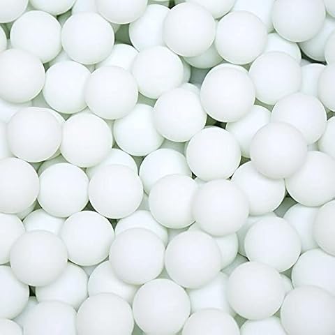 HPMAISON 150 Stück Weiß Spielzeug Tischtennisbälle Spiel Ping Pong Bälle Handwerk Dekorationen Schule Lernaktivitäten, Familienspiele Wasserspiele Cover