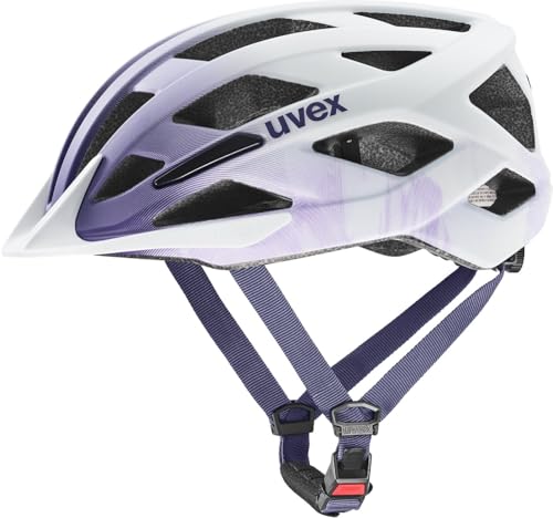 uvex air Wing 2 CC - Casque de vélo léger pour Enfants - réglage de la Taille Individuel - Ventilation optimisée - Lilac-White Matt, 50-54 cm