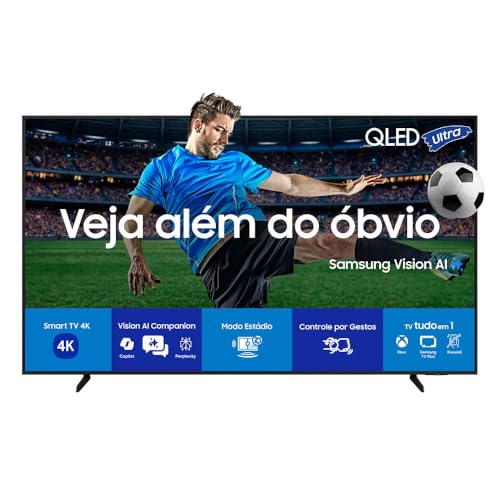 Samsung Super Big Vision AI TV 98' QLED Ultra 4K Q7F 2025, Pontos Quânticos, Processador com AI