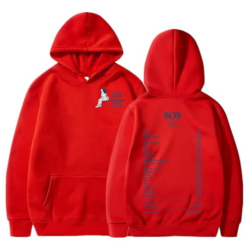 SZA Good Days Hoodie rouge, le sweat idéal pour vos sorties urbaines