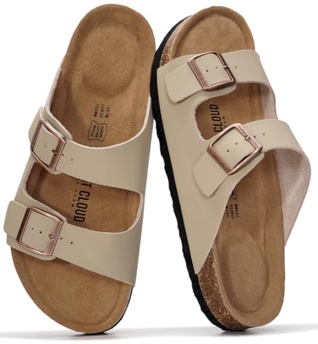 Project Cloud Women's Slide Sandal, Venita, Beige,...