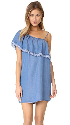Robe denim une épaule bleu indigo Splendid vêtement femme M