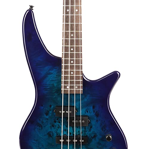 Jackson Js Series Spectra Bass Js2P, Blue Burst, Laurel Fingerboard #TOP4