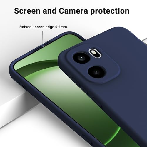 Image of FIRST MART Matte Silicone Back Cover for OnePlus 15R - Blue