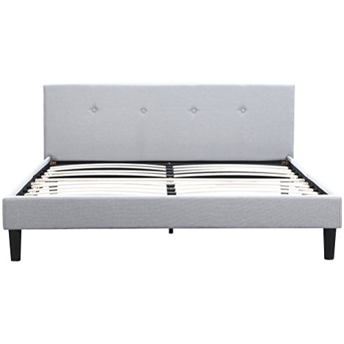 Buy San Francisco Queen Bed Frame Upholstered Low Profile Headboard