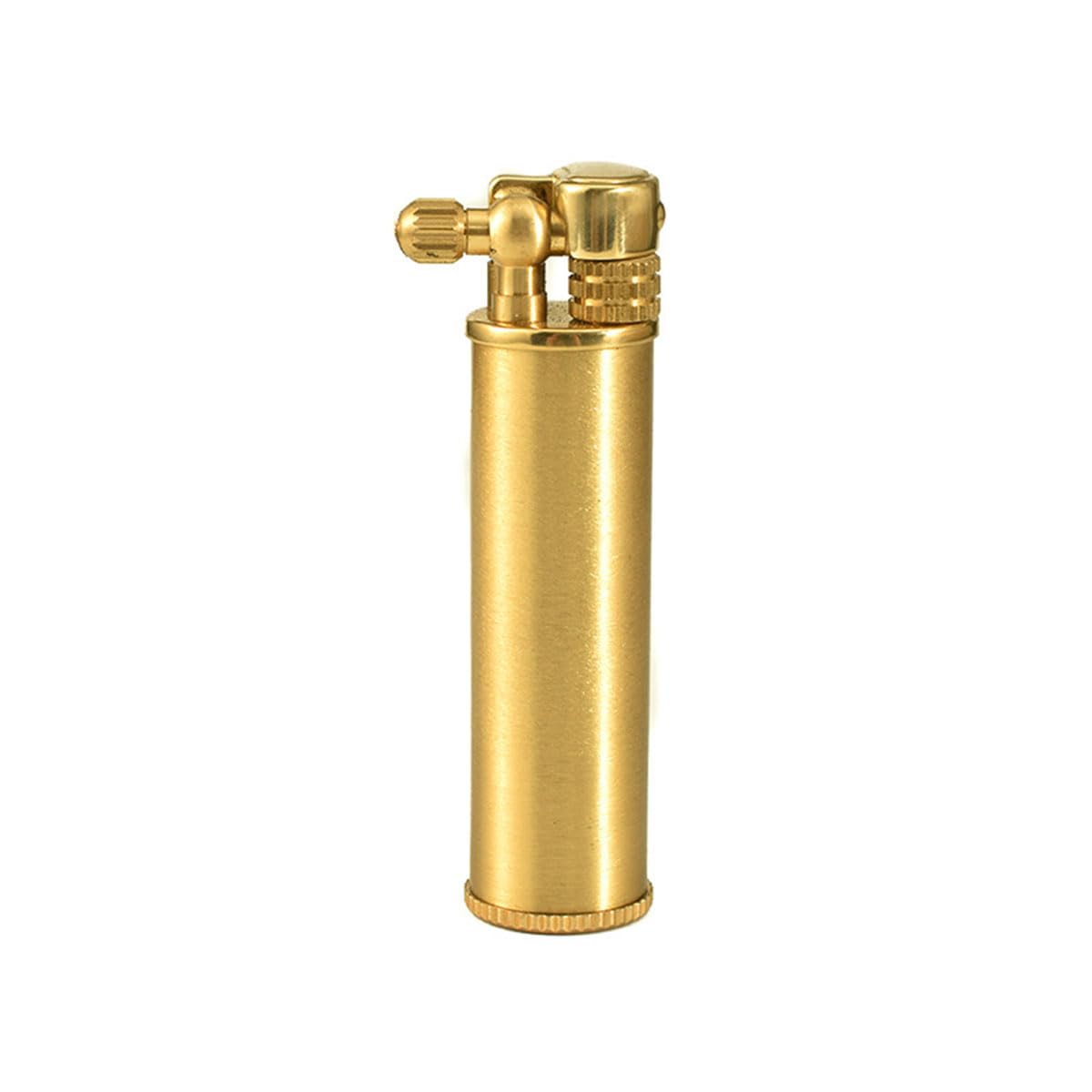 Briquet portable compact rechargeable essence flamme douce rétro