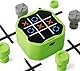 GiiKER Tic Tac Toe Bolt-Spiel, Original 3-in-1-Handheld-Puzzle-Spielkonsole, tragbare Reisespiele, Brettspiele für Kinder und Erwachsene, Geburtstagsgeschenke für Kinder ab 3 Jahren (Green)