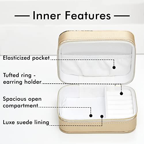 Disney Minnie Mouse Put A Bow On It Faux Leather Travel Jewelry Box Organizer #TOP1