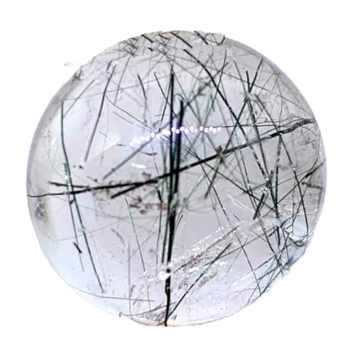 Quartz rutile noir rond cabochon 22mm pierre naturelle pour création de bijoux DIY