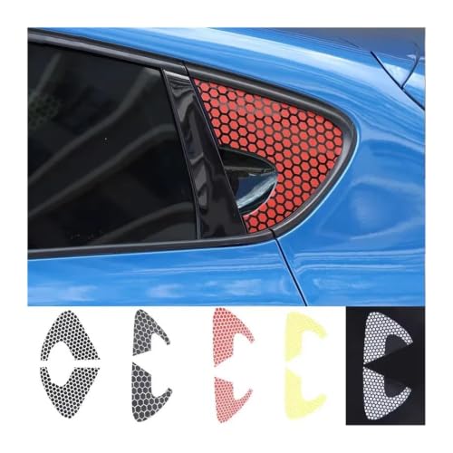 Pegatinas de vidrio triangular de PVC para SEAT Leon MK2 2008-2012 Style B 2