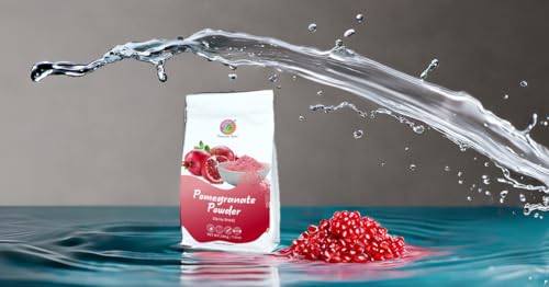 Saipro Pomegranate Fruit Powder 200 gm, For Food, Moctails, cocktails, Juice| Smoothie| Ingredient in beverages, cooking,baking, cosmetics, all natural No Artificial, Color No Preservatives