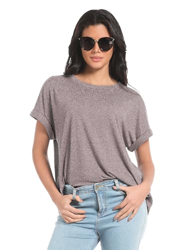 1/3 Pack Womens Oversized T Shirts Summer Loose Fit Short Sleeve Casual Business Fashion Trendy Shirts Tops 20253