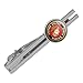 GRAPHICS & MORE Marines USMC Emblem Black Yellow Red Officially Licensed Round Tie Bar Clip Clasp Tack Silver