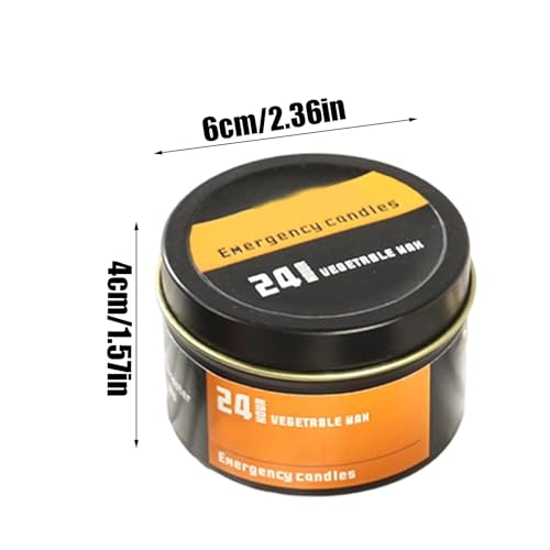 Winddichte Kerzen Lang Brennende Kerzen, 4 Stück Kerzen Set, 6 Zoll Stromausfall Kerzen mit Verlängerter Brenndauer, Wachs, Outdoor Abenteuer Kerze für Sturm, Reisen, Camping, Jagd, Angeln – Bild 3