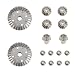 YANSHON 2 Sets Upgrade Parts Motor Driving Gear 12T 24T 30T Metal Differential Gear Set for WLtoys 12428 12423 RC Car (16pcs, 8pcs/Set)