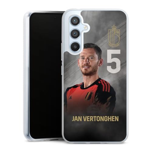 Coque silicone Samsung A54 5G flexible et antichoc aux couleurs de la Belgique RBFA