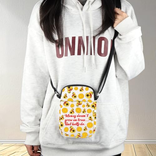 G2TUP ACNH Bell Bag ACNH Bell Gift Money Doesn't Grow On Trees But Bells Do Animal Villager Crossbody Bag Animal Gamer Gift4