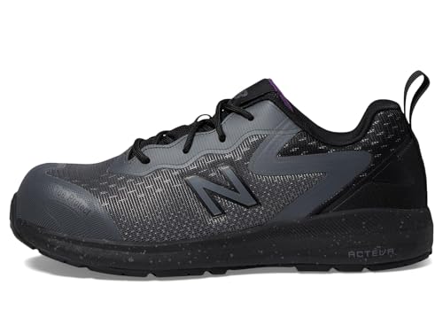 New Balance New Balance Logic Composite Toe Women's Industrial Work Shoes, Cool Grey/Black, Size 7, Medium, Comfortable & Lightweight Work Shoes for Women, Electric Hazard, Puncture & Slip Resistant