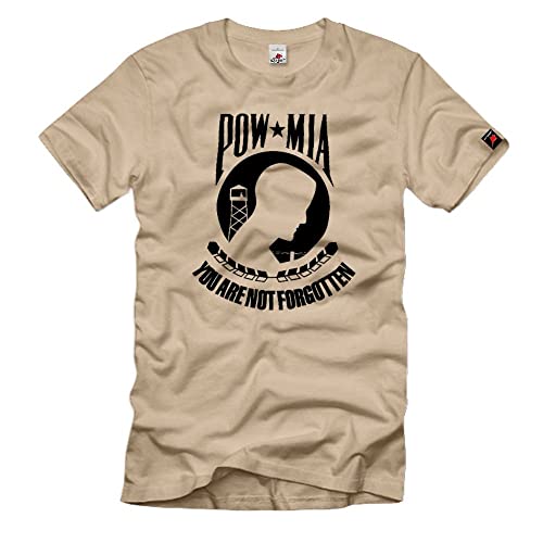 T-shirt combat américain POW MIA idéal pour vos entraînements de tir et sorties outdoor