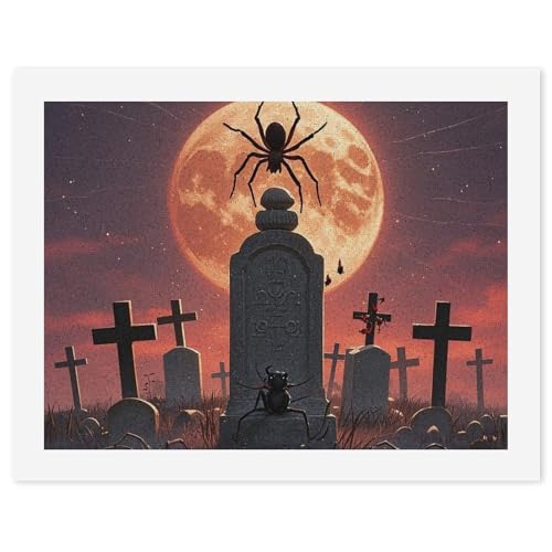 Kit de pintura por números para relajación en casa diseño cementerio de araña para salón