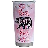 Mom Tumbler Gift- 20oz Stainless Steel Tumbler with Lid for Mother - Birthday, Mother's Day, Christmas Present for Women & Valentine Gift From Daughter/Son 1Pcs