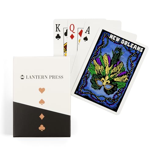 Baraja de 52 cartas tamaño póker Mardi Gras Nueva Orleans