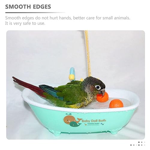 Image of Mipcase Parrot Bird Bath Shower Accessories Sink Toy Sink Accessories Parrot Shower Box Bath Tub for Bird Hanging Basin Basin Container Plug-in