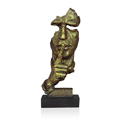 Estatua decorativa abstracta silenciosa en resina Lependor miniatura 2