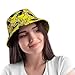 Cartoon Funny Duck Bucket Hats Packable Fisherman Hat Beach Travel Sun Hat Outdoor Cap for Men Women