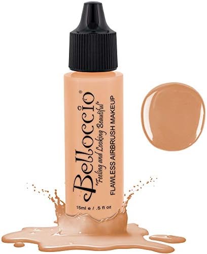 Belloccio's Professional Cosmetic Airbrush Makeup Foundation 1/2oz Bottle: Alabaster