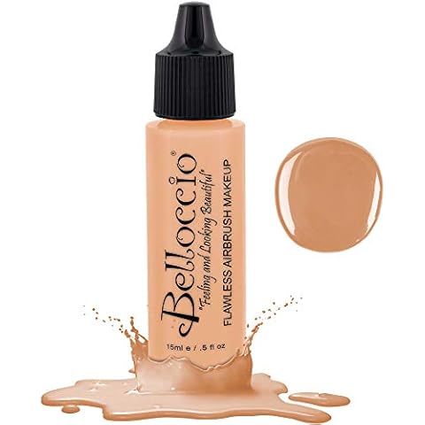 Belloccio's Professional Cosmetic Airbrush Makeup Foundation 1/2oz Bottle: Alabaster Cover