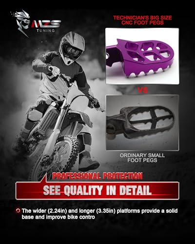 Image of MZS Dirt Bike Foot Pegs for Sur Light Bee X S /E Ride Pro /MX3 /X160 /X260