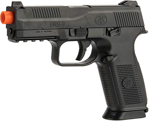 Evike FN Herstal FNS-9 Airsoft Spring Pistol by CyberGun (Color: Black)