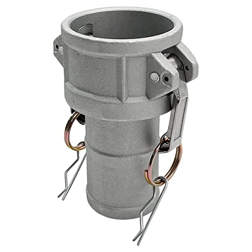 BITOTU 2PCS Type C Aluminum Global Cam and Groove Hose Fitting C-300 3" Type C with 4 PCS Hose Clamps with a Hose Shank (3 inch, Type C) by BITOTU - Image 7