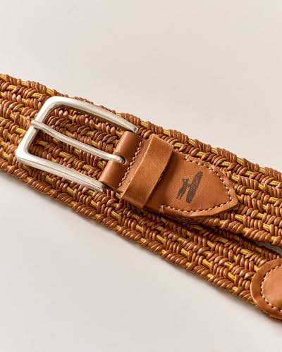 johnnie-O Tessuto Stretch Leather Belt2
