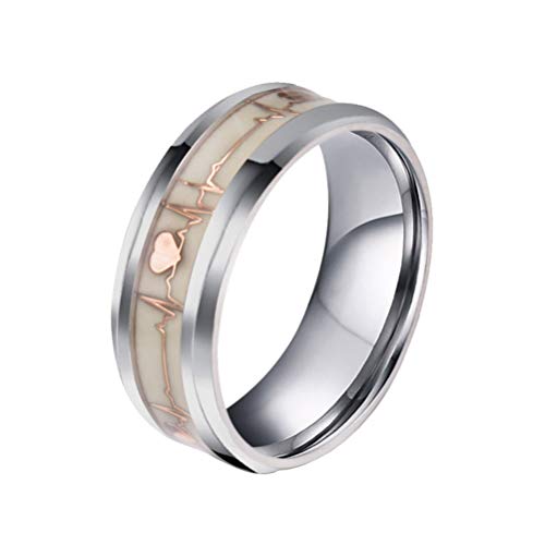Bague lumineuse homme en acier pour vos sorties nocturnes