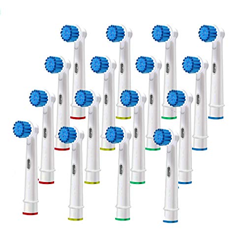 Coodss Compatible with Oral B Braun Replacement Brush Heads - 16 Count Generic