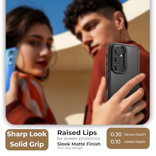Image of A rtistque Armor Bumper Back Case Cover for Samsung Galaxy S23 FE | Smooth Sides with Grip | Shockproof TPU Protective Design | Raised Camera Edges | - Brown