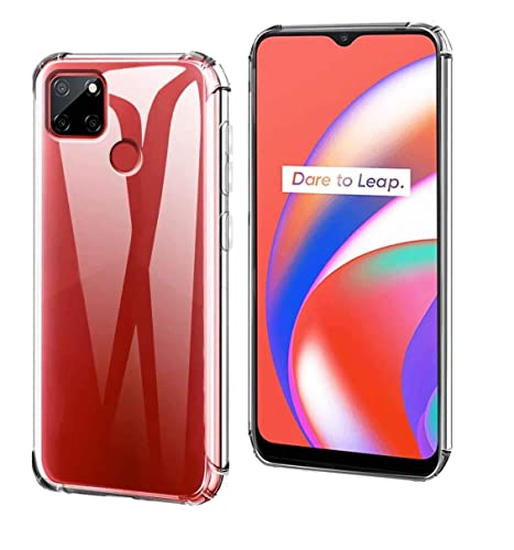 Image of Soft Flexile Case Compatible with Realme Narzo 30A / 20 / Realme C25s / C25 / C12- Transparent