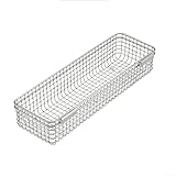 Camping-Ablaufkorb, 304 Edelstahl, 30 x 10 x 6,2 cm, mit Haken-Design und Rostbeständigkeit, für IGT-Tisch, Outdoor, Küche, Aufbewahrung