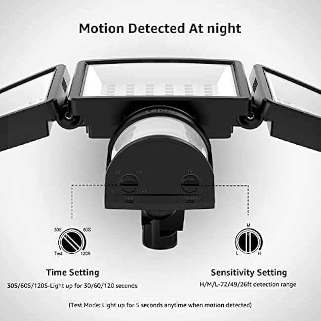 Lepro LED Security Lights Flood Lights 27W Black