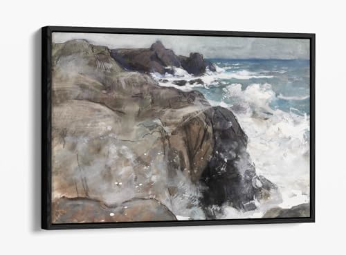 Tableau Tempête île d'Yeu Lepère pour un salon vue sur mer