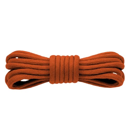 Kilter - Cordones redondos para zapatos y botas (100% algodón, 4 mm) Marrón Terracota 150 cm/1 par