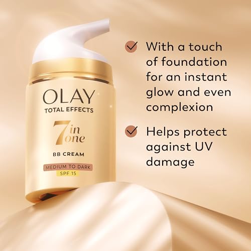 Olay - Total effects, toque de maxfacto base fluida, factor de protección solar 15 t - tono medio - 50 ml - imagen 2
