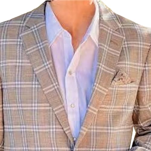 Men's Slim Fit Stylish Blazers Business Casual Printed Suit Jacket Versatile Office Banquet Sport Coat2