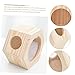 Abaodam Funny Hamster Nest Wooden House Villa for Hamster Chinchilla Durable Chew Comfortable Hideout for Pets